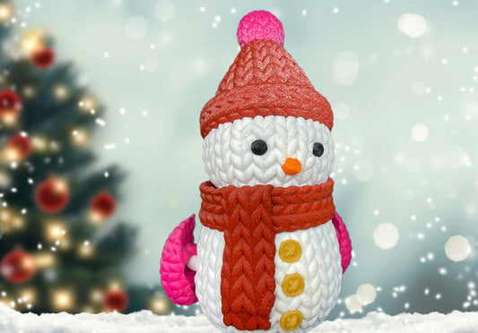 Knitted Flexi Snowmen fidget Toys