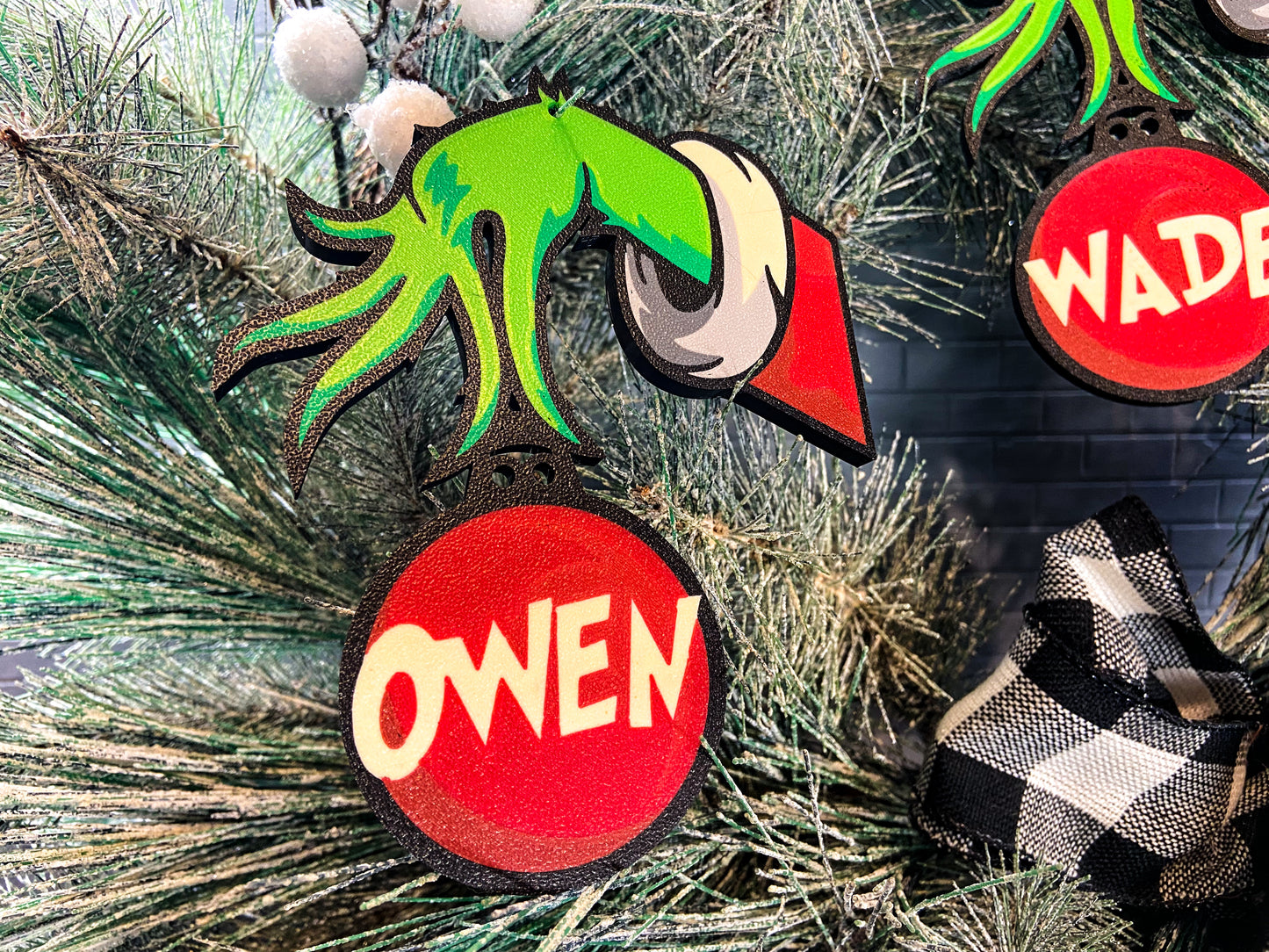 Grinch Christmas Ball Name Ornament Tree Decoration