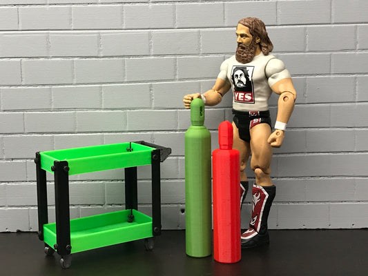 1:10 Scale Oxygen and Acetylene tanks