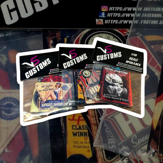 1/10 Scale Shop Tin Signs