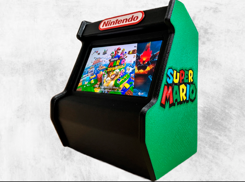 OLED Switch Screen Mario Inspired Nintendo Switch Arcade Cabinet 3D Printed