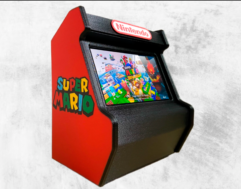 Mario Style Regular Switch Screen Nintendo Switch Arcade Cabinet 3D Printed